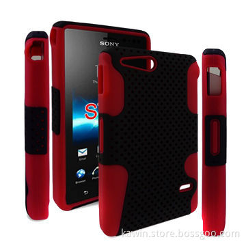 Mesh Combo 2-in-1 PC + Silicone Cover for Sony ST27i